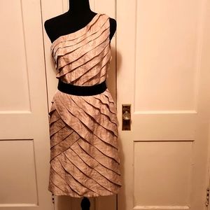 ADRIANNA PAPELL CHAMPAIGN MINI DRESS W/ BELT